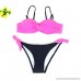 WOCACHI Swimsuits for Womens Womens Padded Push-up Bra Bikini Set Swimsuit Bathing Suit Swimwear Beachwear Hot Pink B07LG3QMBR